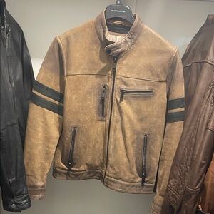 Wilsons Leather Aiden Color Blocked Racer Jacket